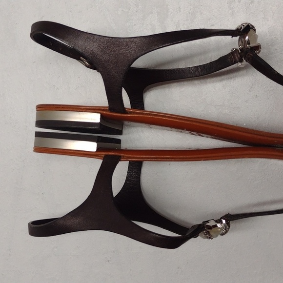 Giuseppe Zanotti Brown Sandals Size 9 Bohemian, Boho, Beach, Summer, Vacation. - Picture 16 of 16